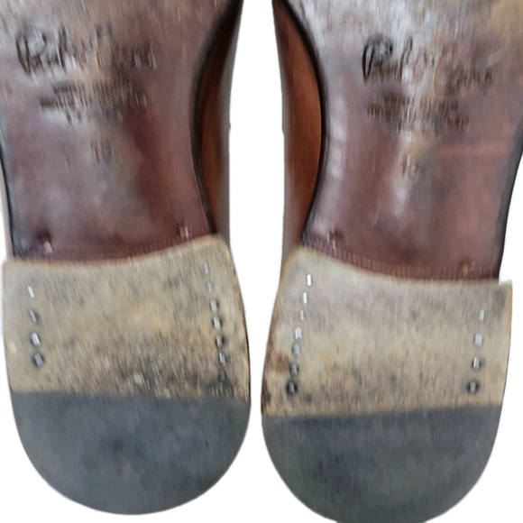 Paul Evans Stewart Handcrafted Leather Penny Brown Loafers Italian Made Men\'s 13 main image 5